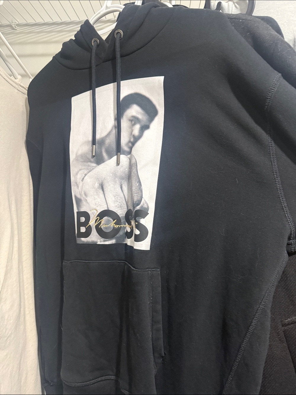 Boss Black Graphic Photo-Print Hoodie